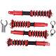 4x Coilover Shock Absorbers Strut Kit For 08-12 Honda Accord Acura Adj. Height