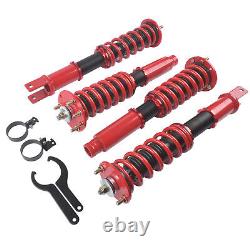 4x Coilover Shock Absorbers Strut Kit For 08-12 Honda Accord Acura Adj. Height