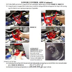 BMR A-Arm Kit Upper & Lower Black Non-Adj Poly Bushings For Camaro & Firebird