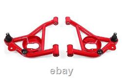 BMR Suspension AA011R Red 78-87 G Body A-arms Lower DOM Non-adj Poly Bushings