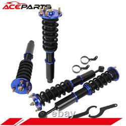 Blue Coilovers Struts Suspension Absorber Kits For 03-07 Honda Accord Adj Height
