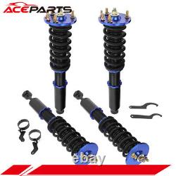 Blue Coilovers Struts Suspension Absorber Kits For 03-07 Honda Accord Adj Height