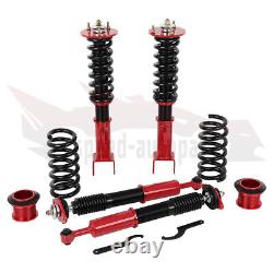 Red Coilovers Strut Shock Suspension Kit Adj Height For 11-22 Challenger Charger