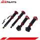 Red Coilovers Struts Shocks Suspension Kit For Nissan 240sx S14 95-98 Adj Height