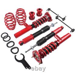 Kits de suspension à ressorts hélicoïdaux rouges pour VW Golf 2003-2007 MK5 GTI 2006-2009 Hauteur réglable