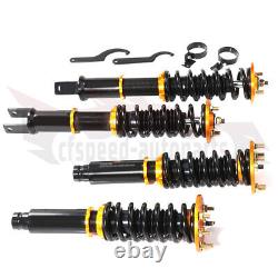 Kits de suspension jaunes avec amortisseurs à ressorts réglables pour Honda Accord 08-12